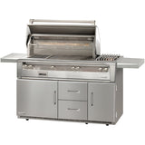 Alfresco 56" Grill on Refrigerated Base with Side Burner - Alxe-56r-Lp