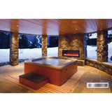 Amantii Panorama 50-inch Slim Built-in Indoor/Outdoor Linear Electric Fireplace - BI-50-SLIM-OD