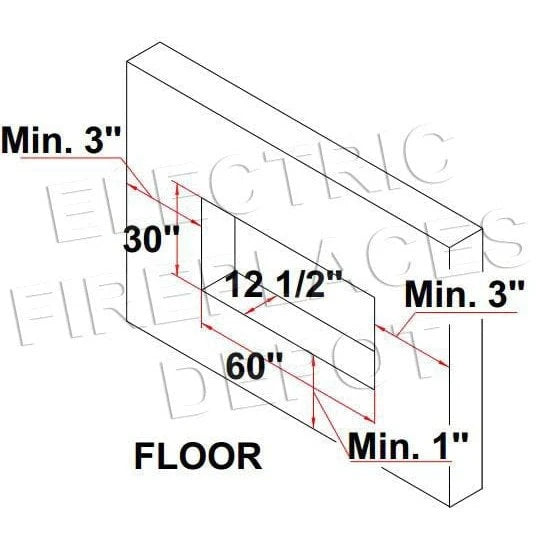 Amantii Panorama 60-inch Built-in Tall & Deep Indoor/Outdoor Linear Electric Fireplace - BI-60-DEEP-XT