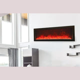 Amantii Panorama 60-inch Slim Built-in Indoor/Outdoor Linear Electric Fireplace - BI-60-SLIM-OD