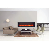 Amantii Panorama 72-inch Slim Built-in Indoor/Outdoor Linear Electric Fireplace - BI-72-SLIM-OD