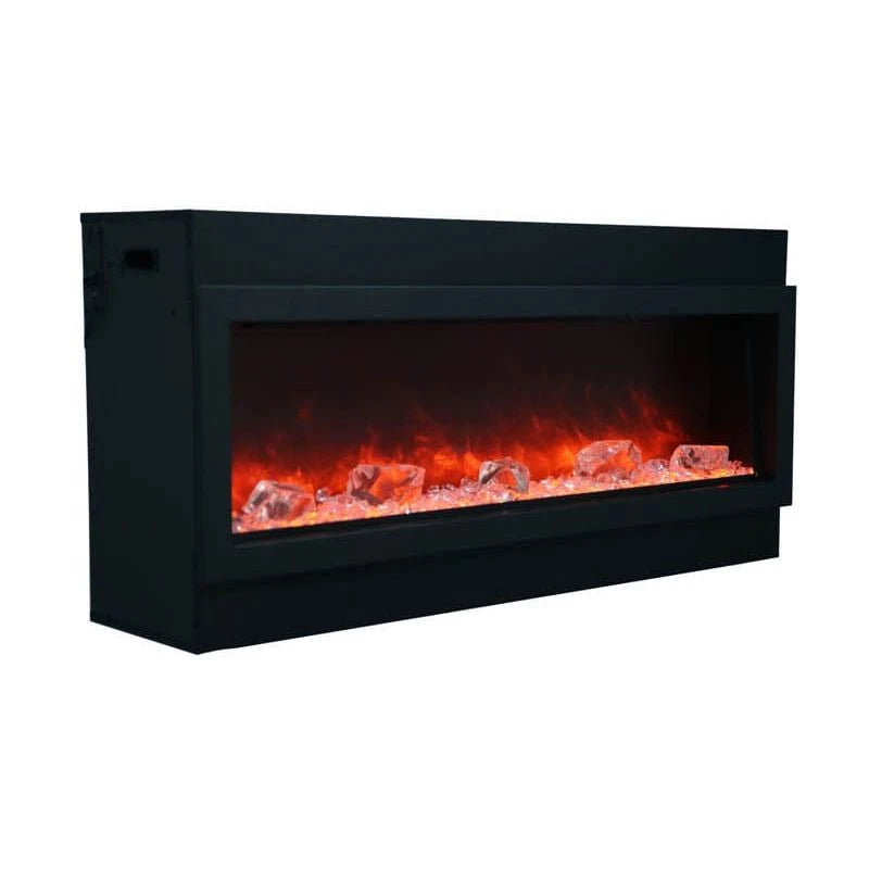 Amantii Panorama 72-inch Slim Built-in Indoor/Outdoor Linear Electric Fireplace - BI-72-SLIM-OD