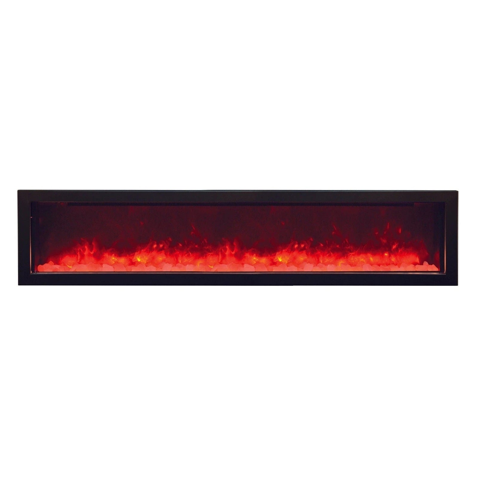 Amantii Panorama 72-inch Slim Built-in Indoor/Outdoor Linear Electric Fireplace - BI-72-SLIM-OD