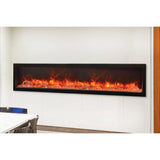 Amantii Panorama 88-inch Deep Built-in Indoor/Outdoor Linear Electric Fireplace - BI-88-DEEP-OD