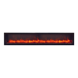 Amantii Panorama 88-inch Deep Built-in Indoor/Outdoor Linear Electric Fireplace - BI-88-DEEP-OD