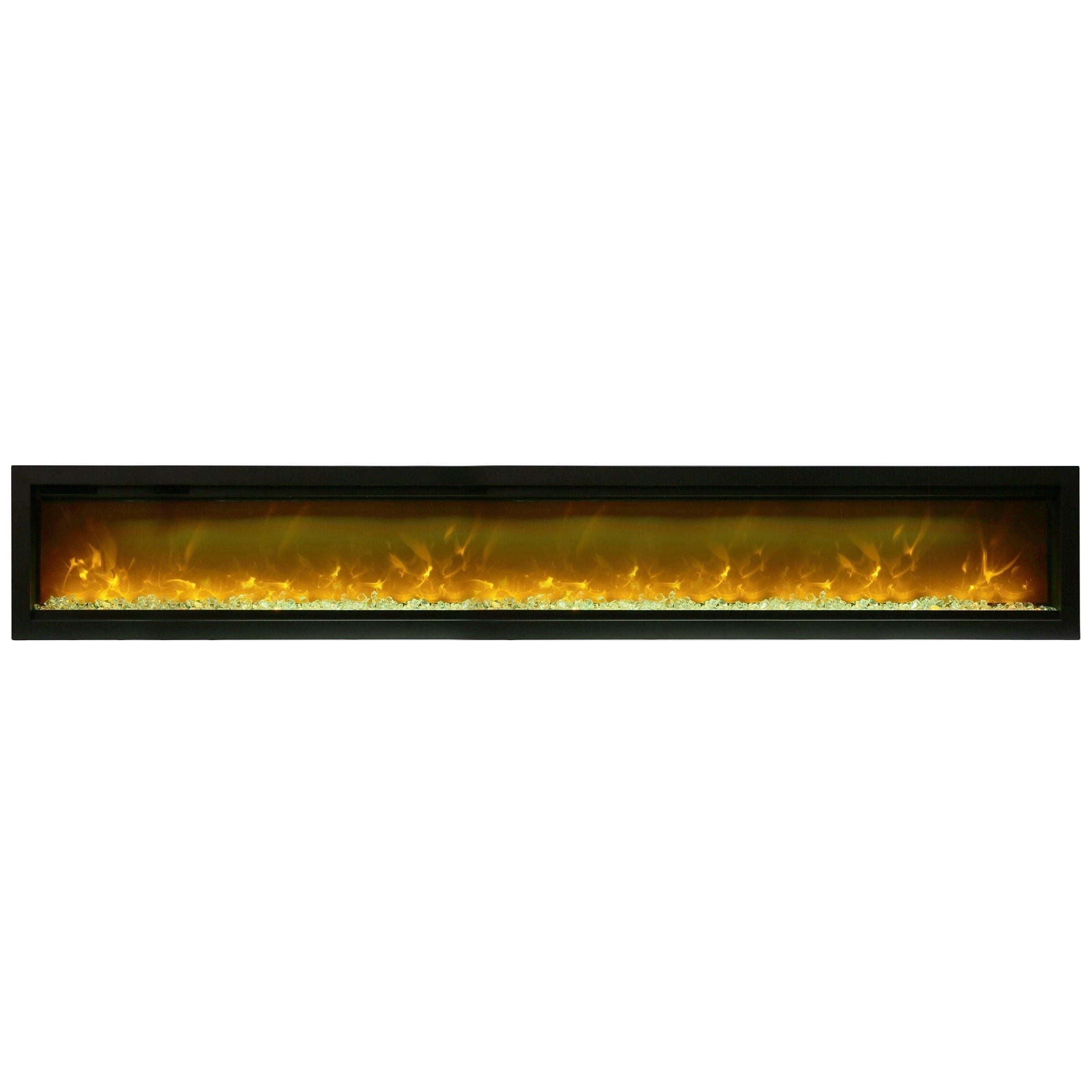 Amantii Symmetry 100'' Recessed Linear Indoor/Outdoor Electric Fireplace - SYM-100