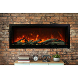 Amantii Symmetry 50'' Extra Tall & Deep Recessed Linear Indoor/Outdoor Electric Fireplace - SYM‐50‐XT