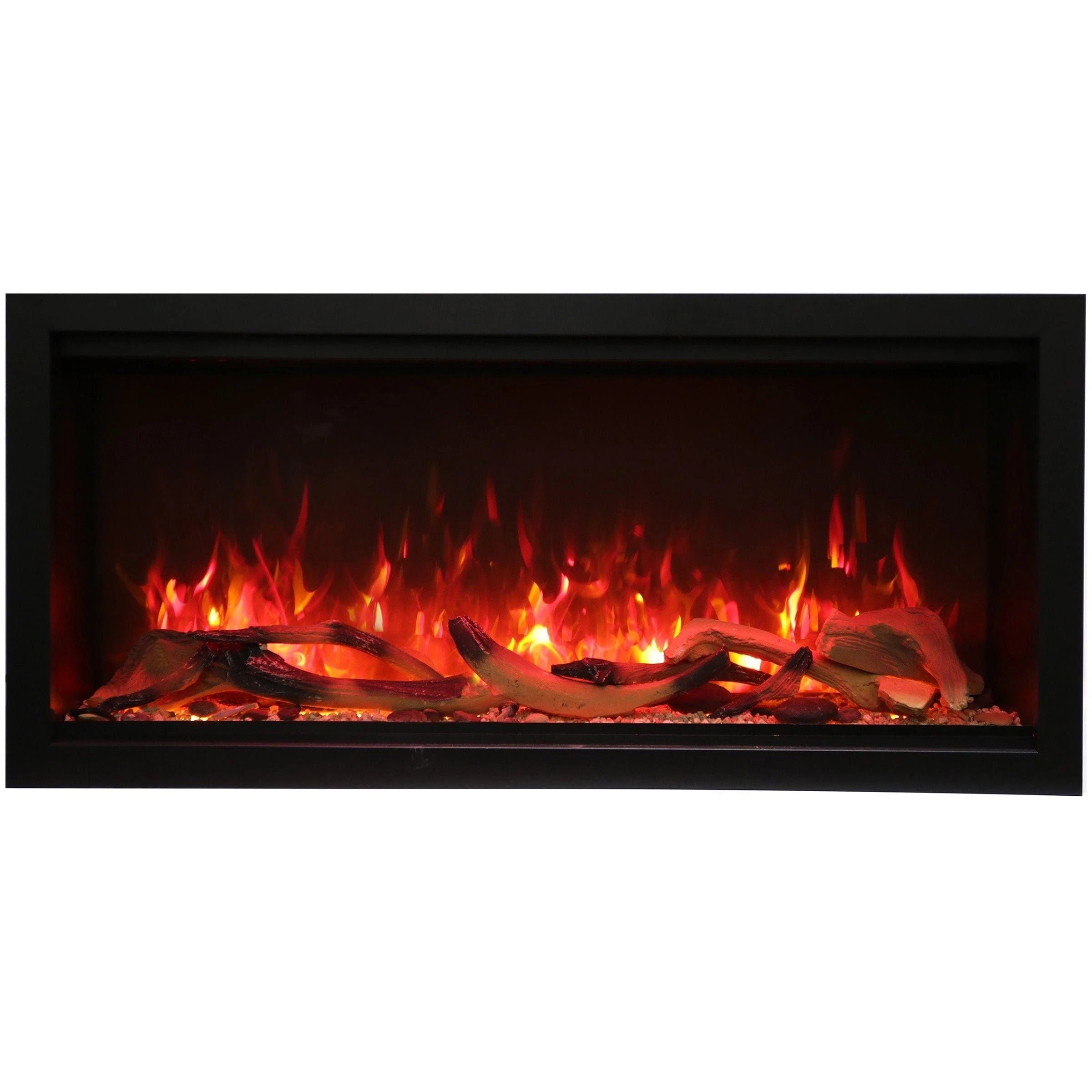 Amantii Symmetry 50'' Extra Tall & Deep Recessed Linear Indoor/Outdoor Electric Fireplace - SYM‐50‐XT