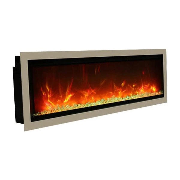 Amantii Symmetry 60'' Recessed Linear Indoor/Outdoor Electric Fireplace - SYM-60