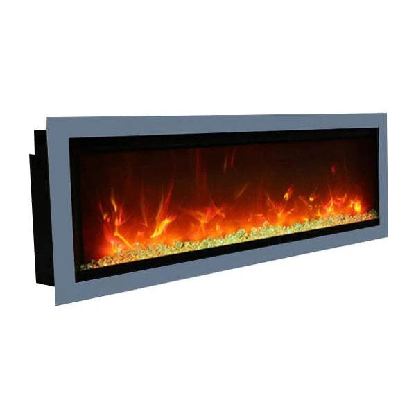 Amantii Symmetry 60'' Recessed Linear Indoor/Outdoor Electric Fireplace - SYM-60