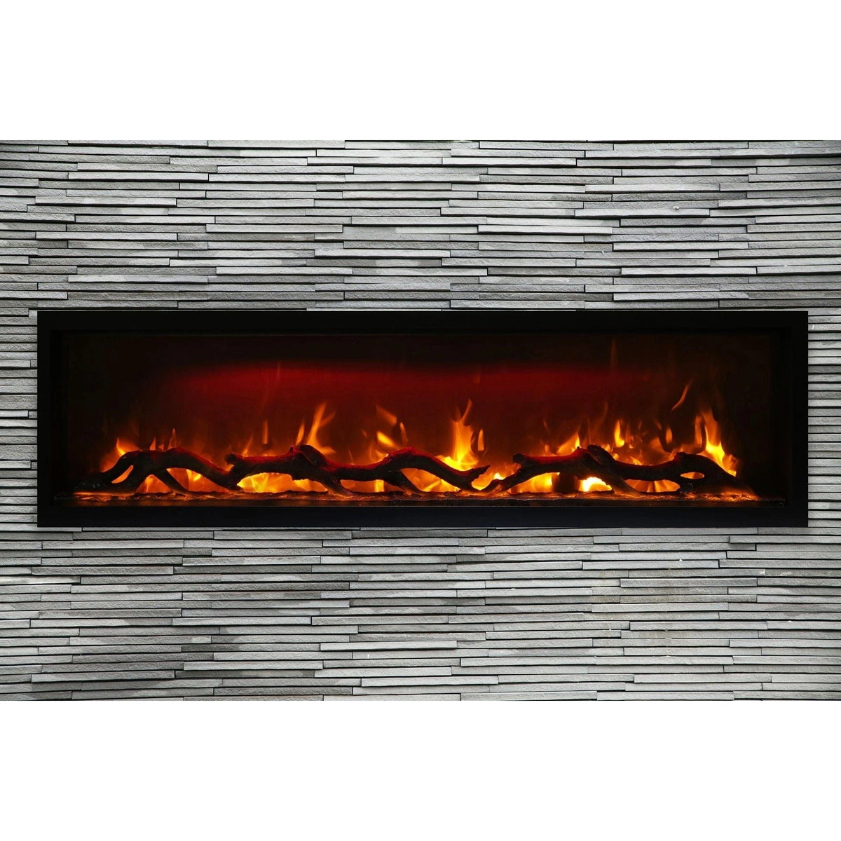 Amantii Symmetry 60'' Recessed Linear Indoor/Outdoor Electric Fireplace - SYM-60