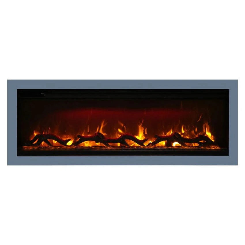 Amantii Symmetry 60'' Recessed Linear Indoor/Outdoor Electric Fireplace - SYM-60