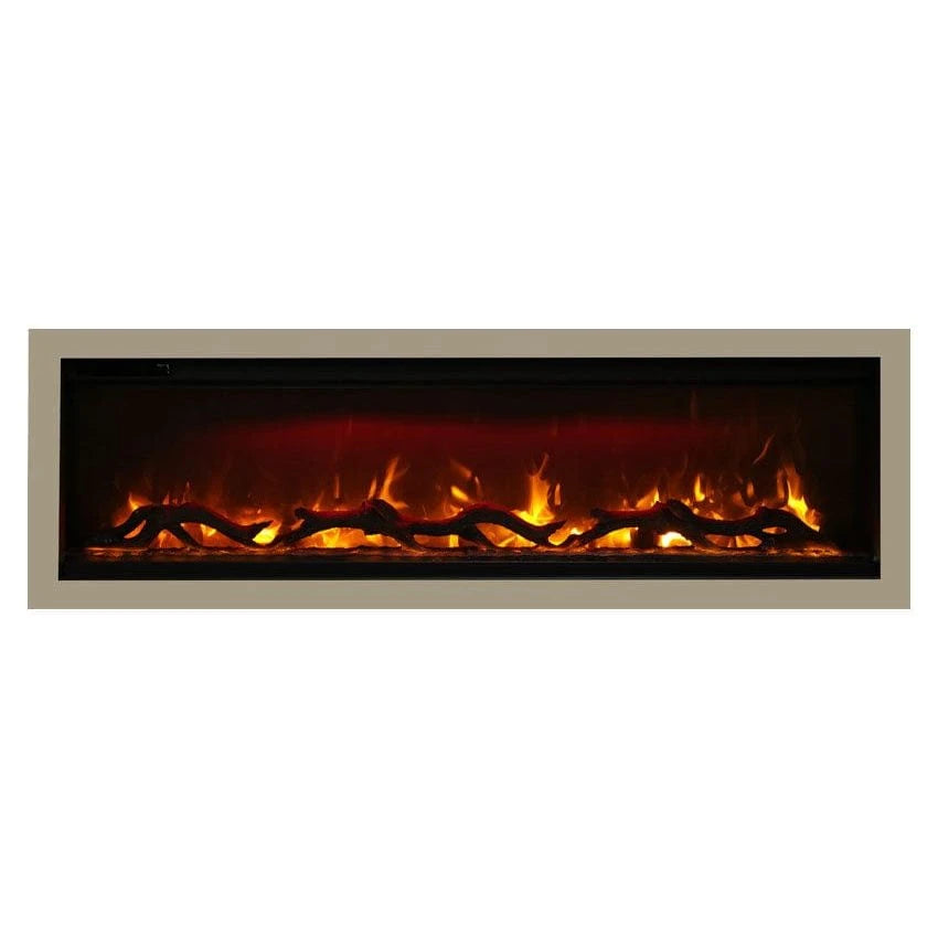 Amantii Symmetry 60'' Recessed Linear Indoor/Outdoor Electric Fireplace - SYM-60