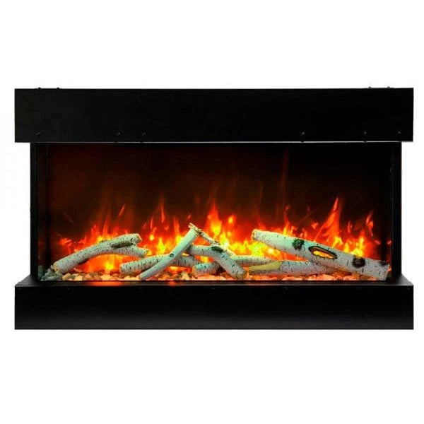 Amantii Panorama Tru View Slim 30-inch 3-Sided Built In Indoor/Outdoor Electric Fireplace - 30-TRV-SLIM