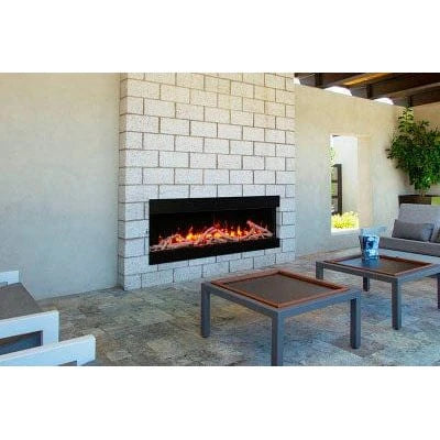 Amantii Panorama Tru View Slim 30-inch 3-Sided Built In Indoor/Outdoor Electric Fireplace - 30-TRV-SLIM