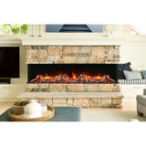 Amantii Panorama Tru View Slim 72-inch 3-Sided Built In Indoor/Outdoor Electric Fireplace - 72-TRV-SLIM