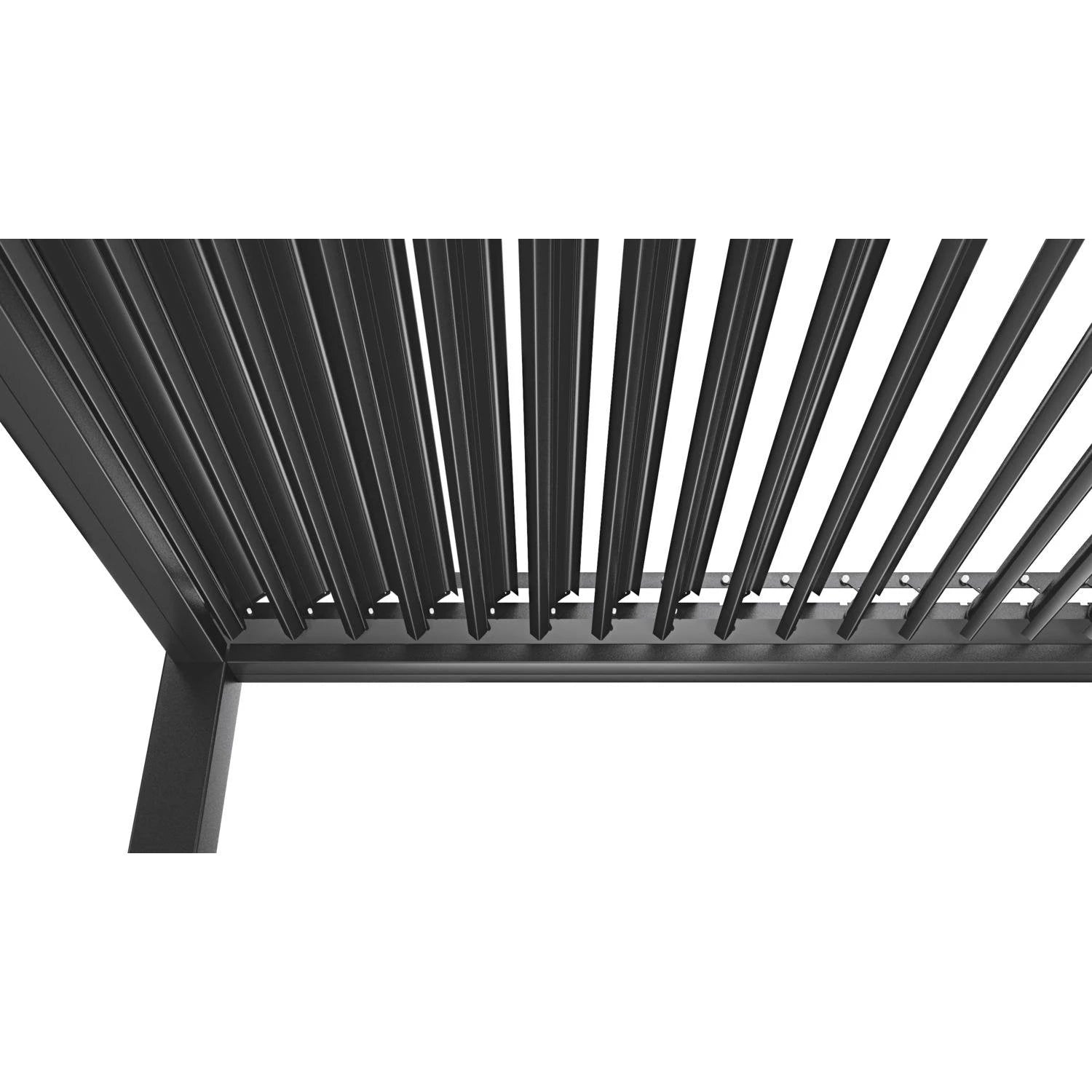 Bon Pergola 10' x 10' Manual Aluminum Louver Starry Pergola - BP-MASP-DG-10X10