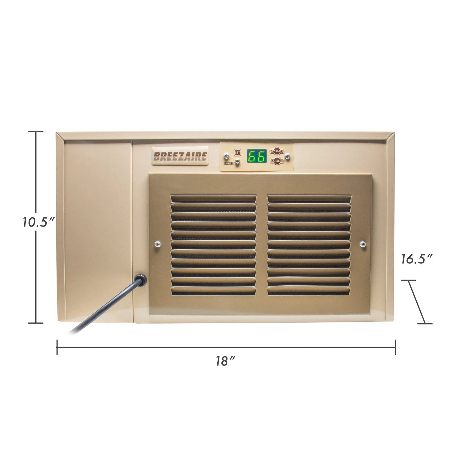 Breezaire WKCE 1060 Compact Wine Cellar Cooling Unit with Digital Temperature Display