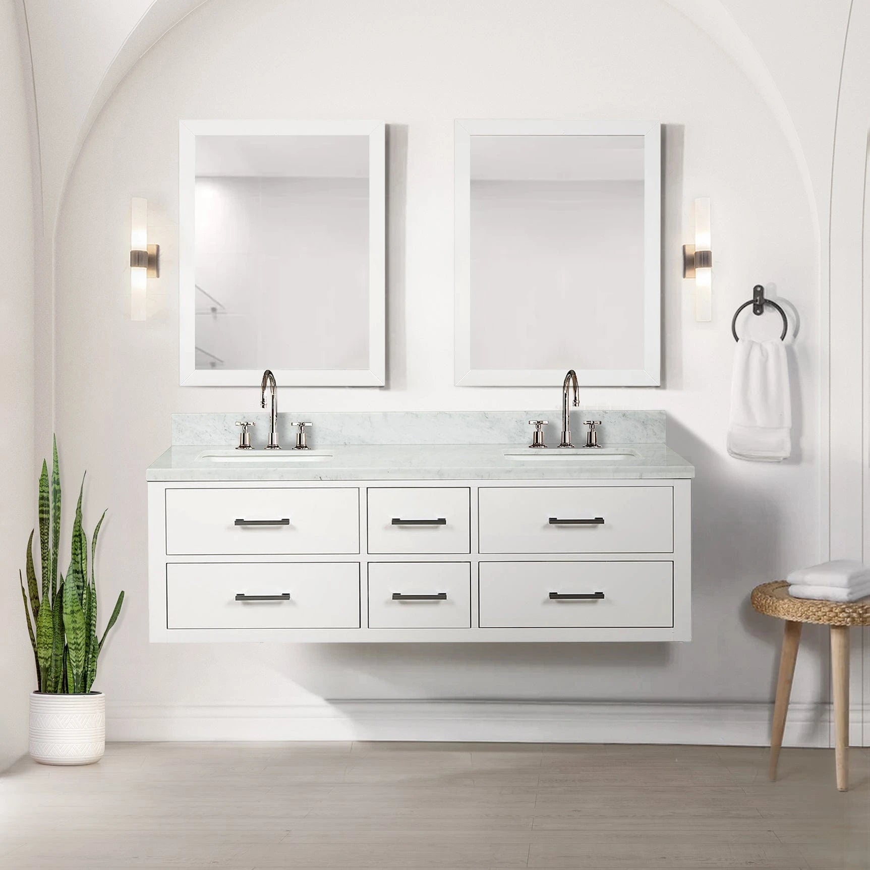 Castor 60 x 22Double Bath Vanity - Backyard Provider