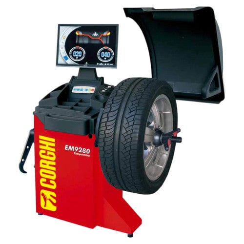 Corghi EM9280 Wheel Balancer W/ Lcd Monitor - Backyard Provider