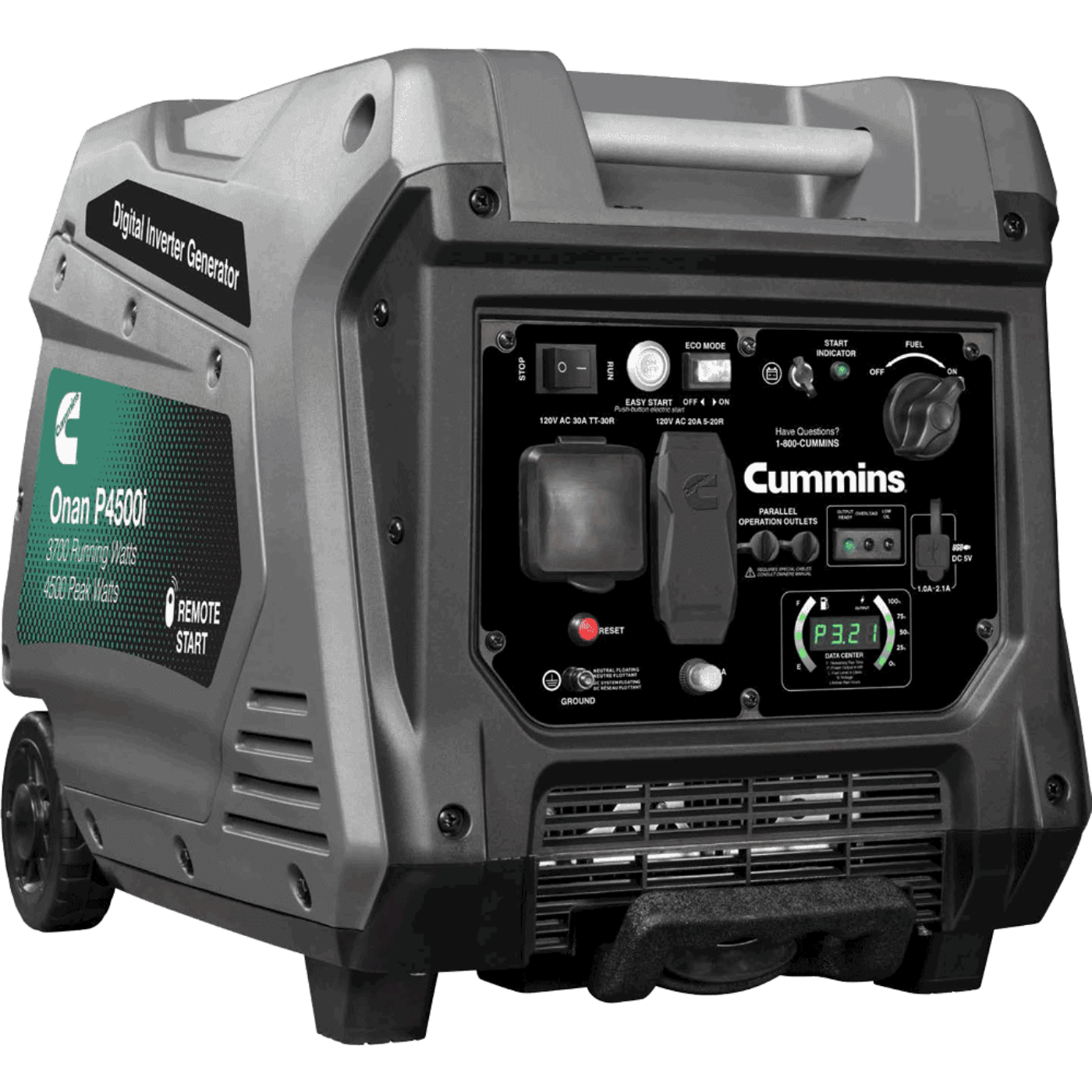 Cummins P4500i 3700W/4500W Onan A058U955 Remote Start Portable Gas Inverter Generator New