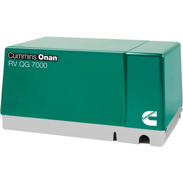 Cummins Onan QG 7000 7kW EFI RV Generator 7HGJAA-97 RV Gas Single Phase 120 Volt Air Cooled 30A & 30A Breaker New