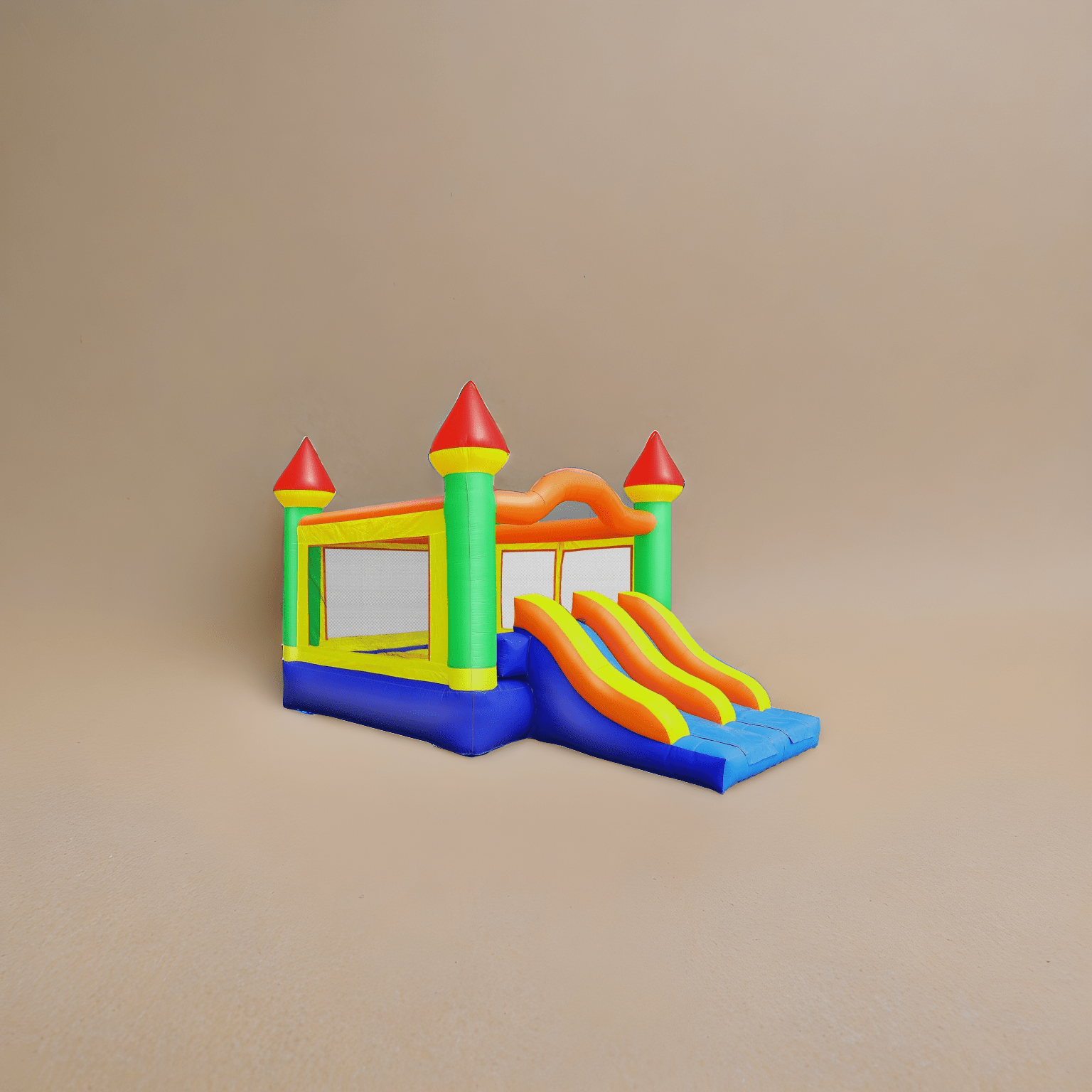 Commercial Mega Double Slide Castle Bounce House by Cloud 9