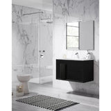 Lucena Bath Décor Cristal 24 Floating Bathroom Vanity in White, Black, Grey, White and Black, White and Grey or Black and Grey - Backyard Provider