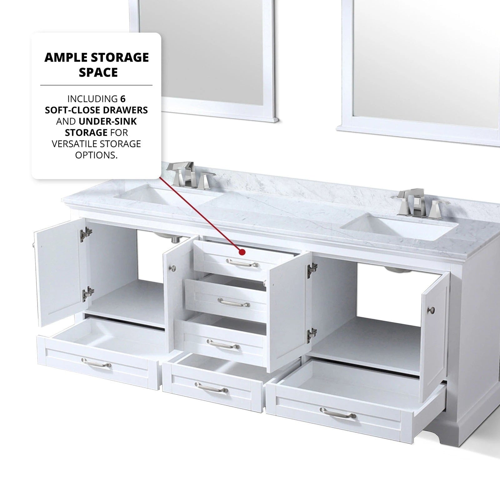 Dukes 80 x 22 Double Bath Vanity - Backyard Provider