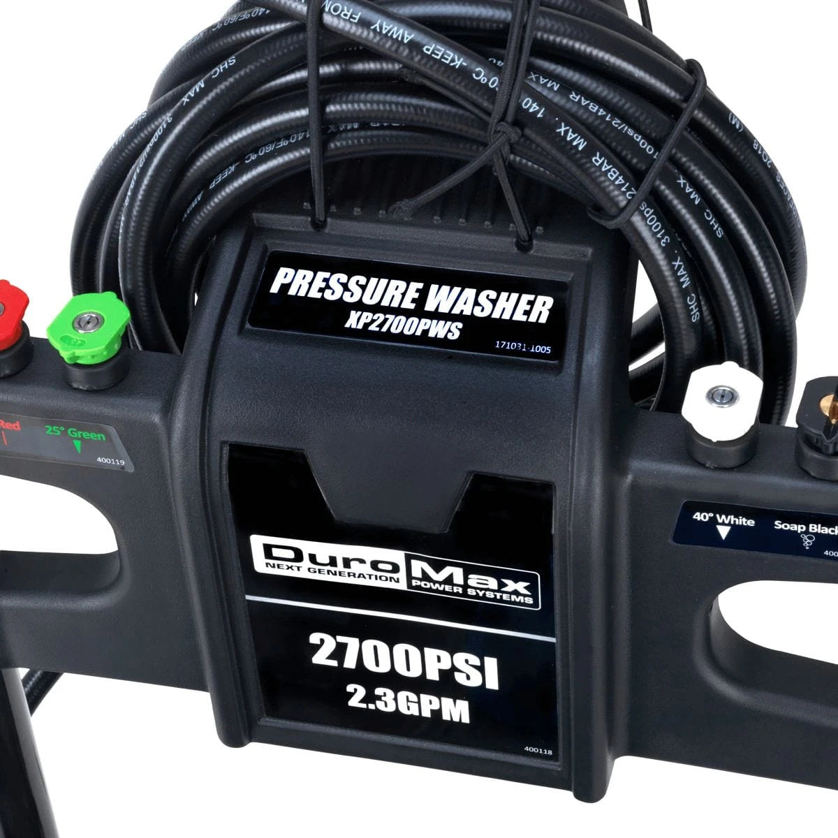 DuroMax 2,700-PSI 2.3-GPM 180cc Gas Engine Pressure Washer - XP2700PWS