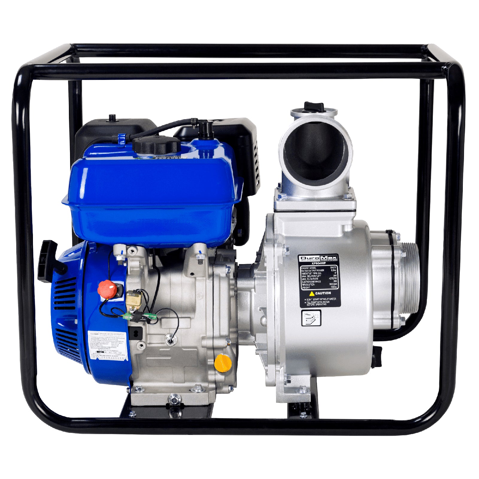 DuroMax 270cc 427-Gpm 3,600-Rpm 4-Inch Gasoline Engine Portable Water Pump - XP904WP