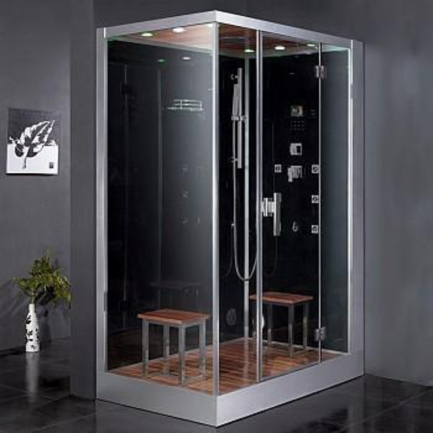 Platinum DZ961 Steam Shower - DZ961F8-LEFT-Black