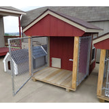 EZ-Fit 4x7 Dog Kennel Shed Kit with Run - kennel4x7