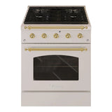 Hallman CLASSICO 30" 4.2 Cu.Ft. 4 Burner Freestanding All Gas Range and Gas Oven - HCLRG30