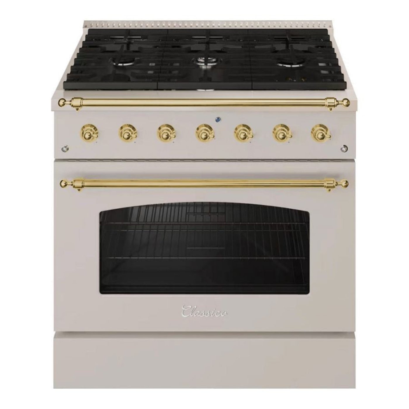 Hallman CLASSICO 36” 5.2 Cu.Ft. 6 Burner Freestanding All Gas Range and Gas Oven - HCLRG36