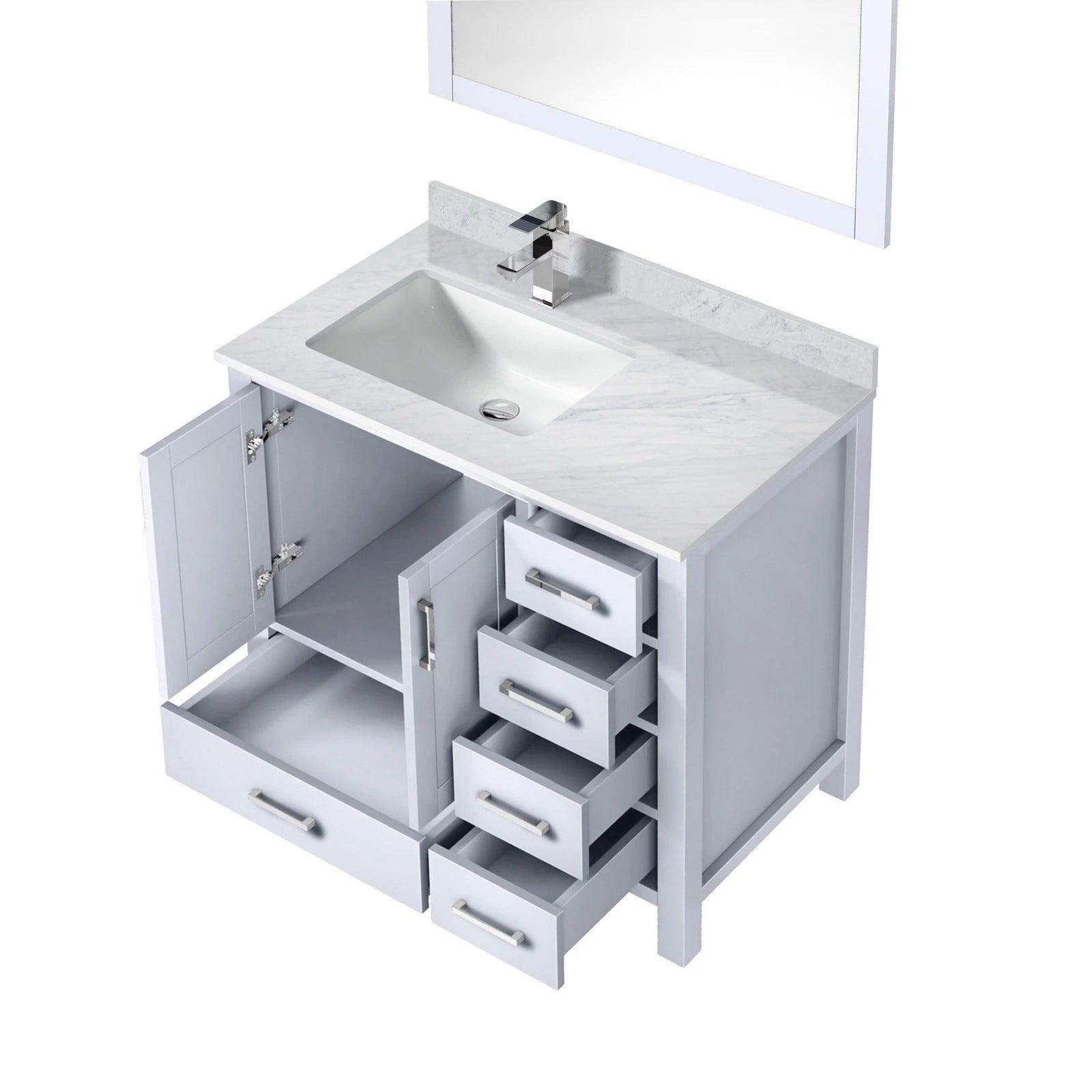 Jacques 36 x 22 Left Offset Bath Vanity - Backyard Provider