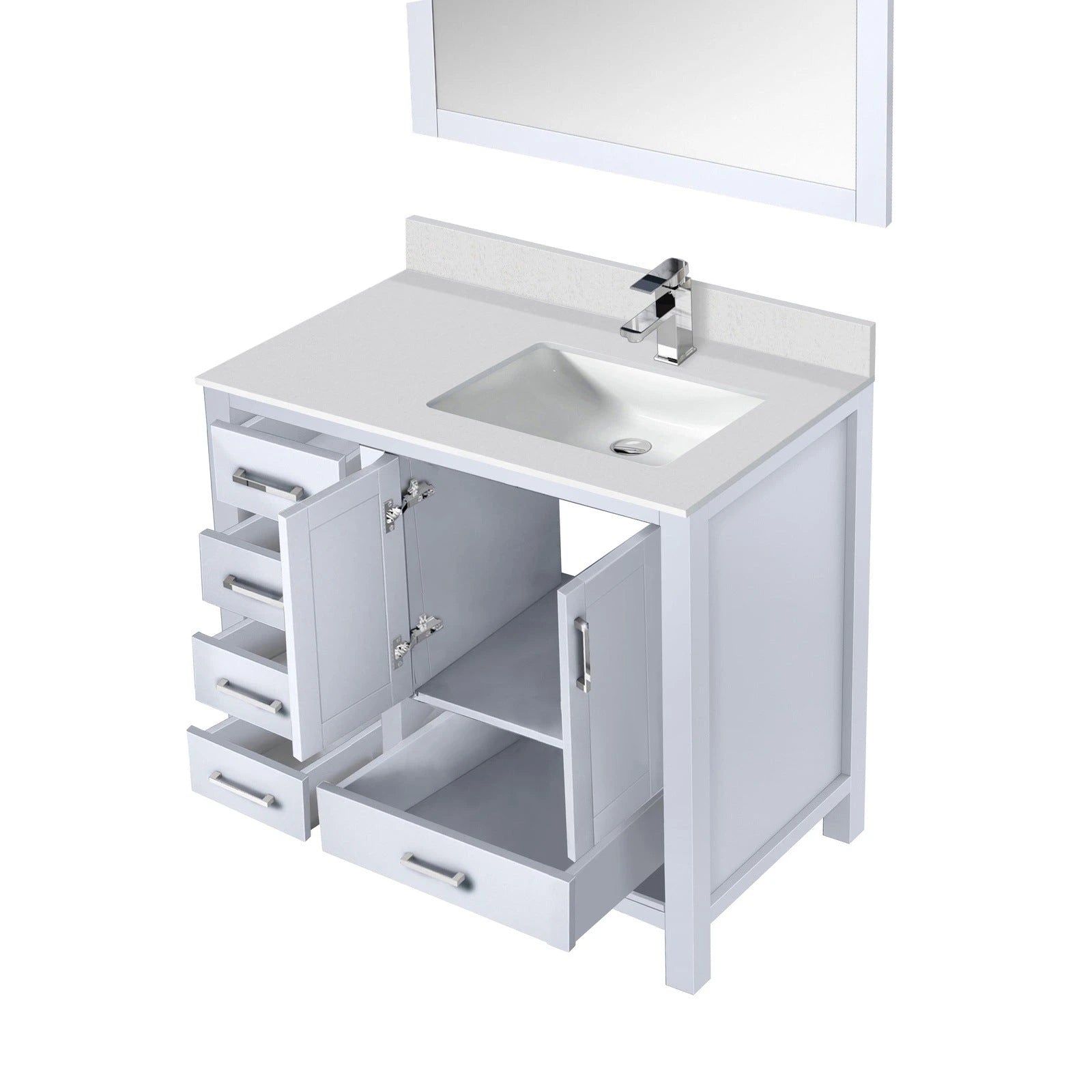 Jacques 36 x 22 Right Offset Bath Vanity - Backyard Provider