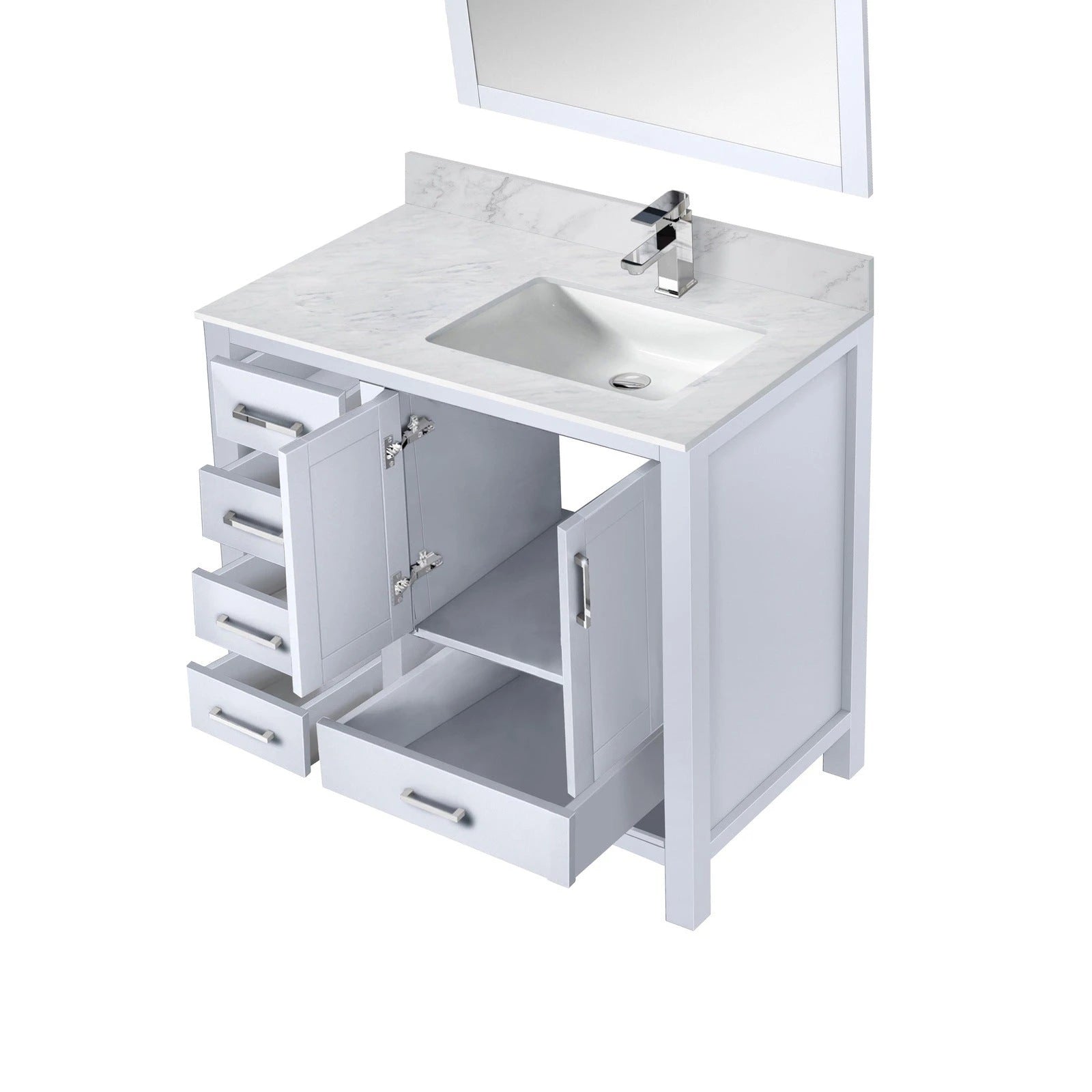 Jacques 36 x 22 Right Offset Bath Vanity - Backyard Provider