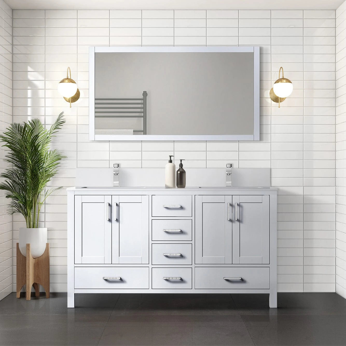 Jacques 60 x 22 Double Bath Vanity - Backyard Provider