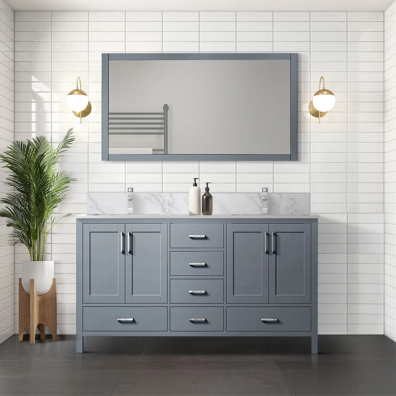 Jacques 60 x 22 Double Bath Vanity - Backyard Provider