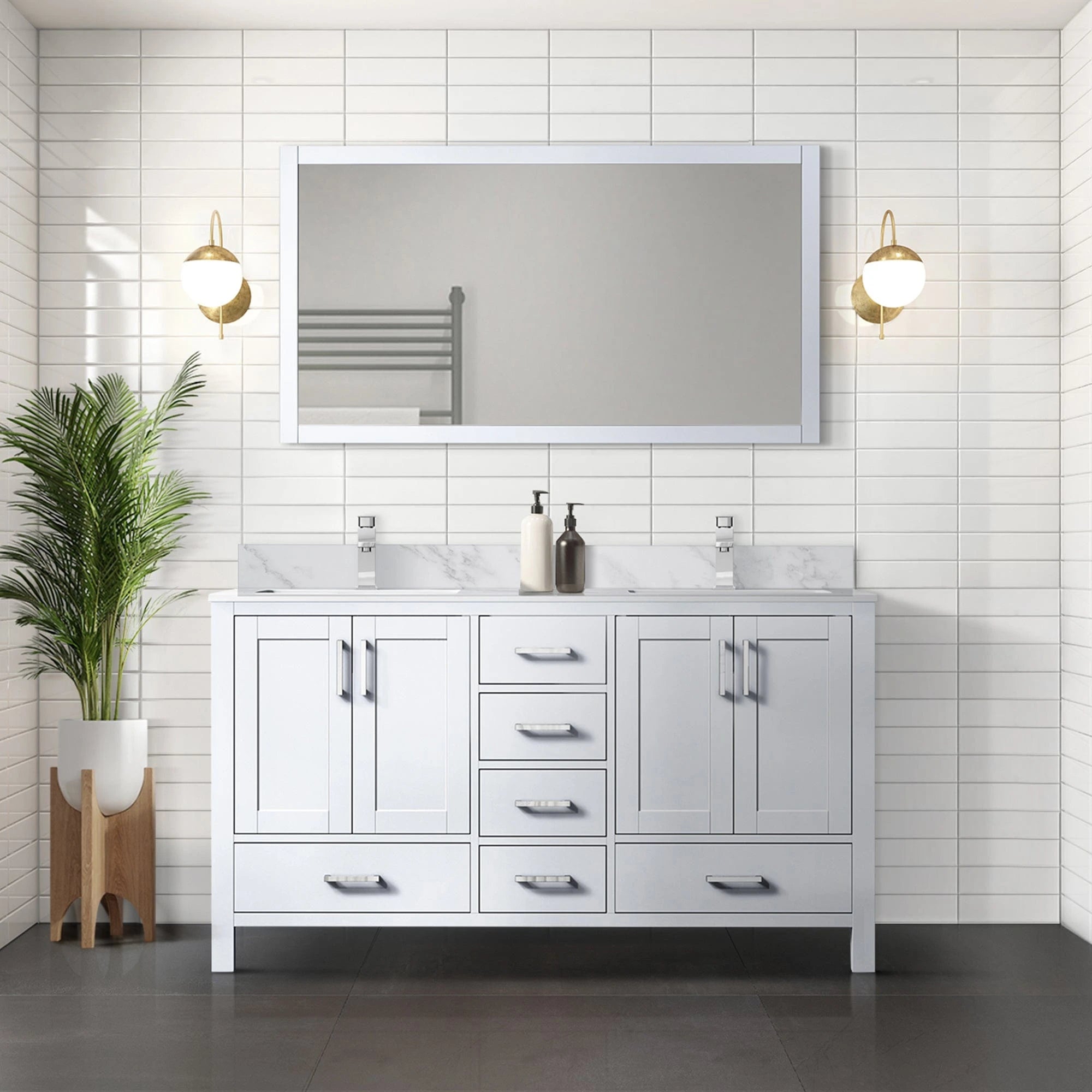 Jacques 60 x 22 Double Bath Vanity - Backyard Provider