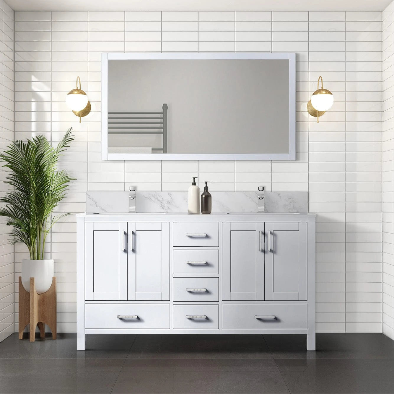 Jacques 60 x 22 Double Bath Vanity - Backyard Provider