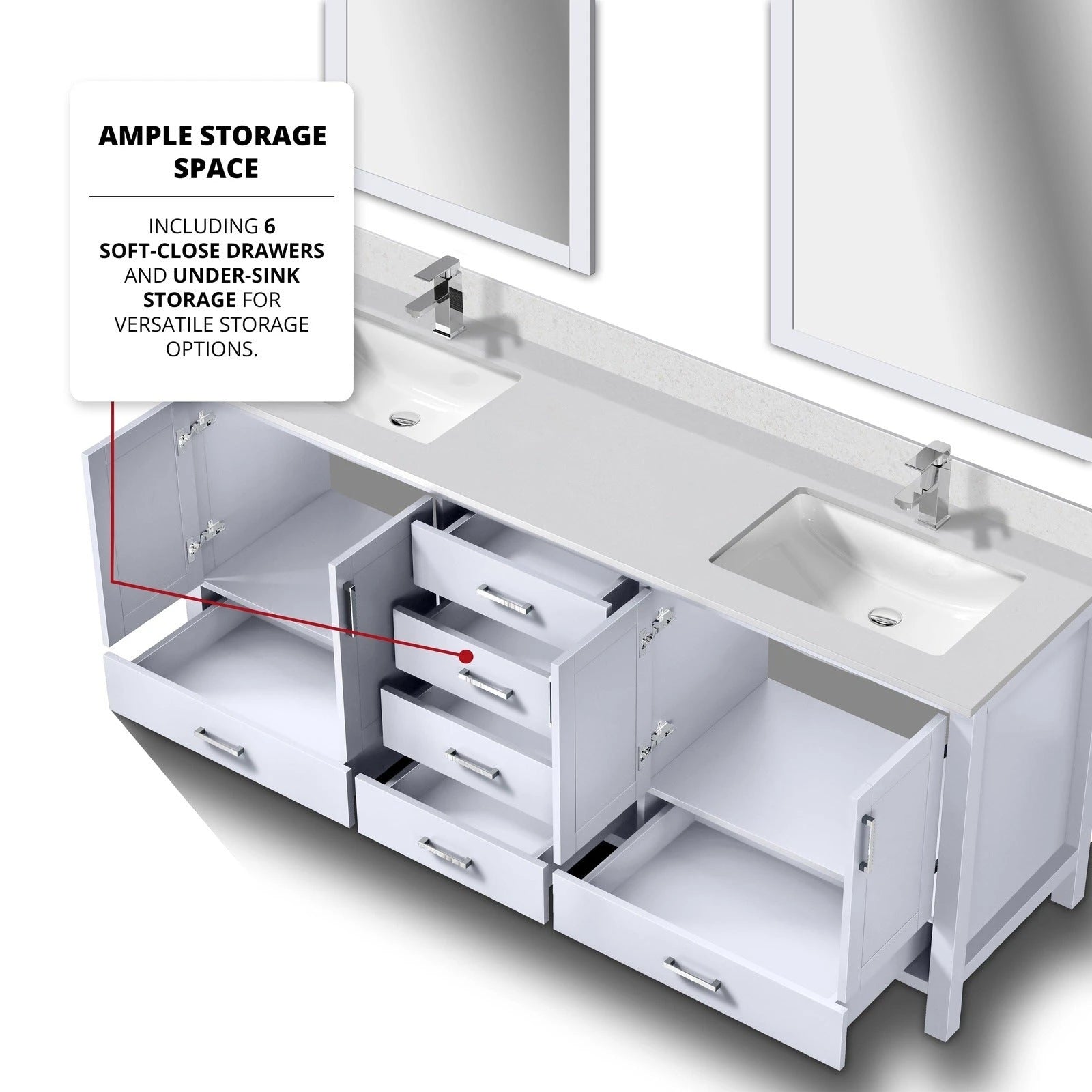 Jacques 80 x 22 Double Bath Vanity - Backyard Provider