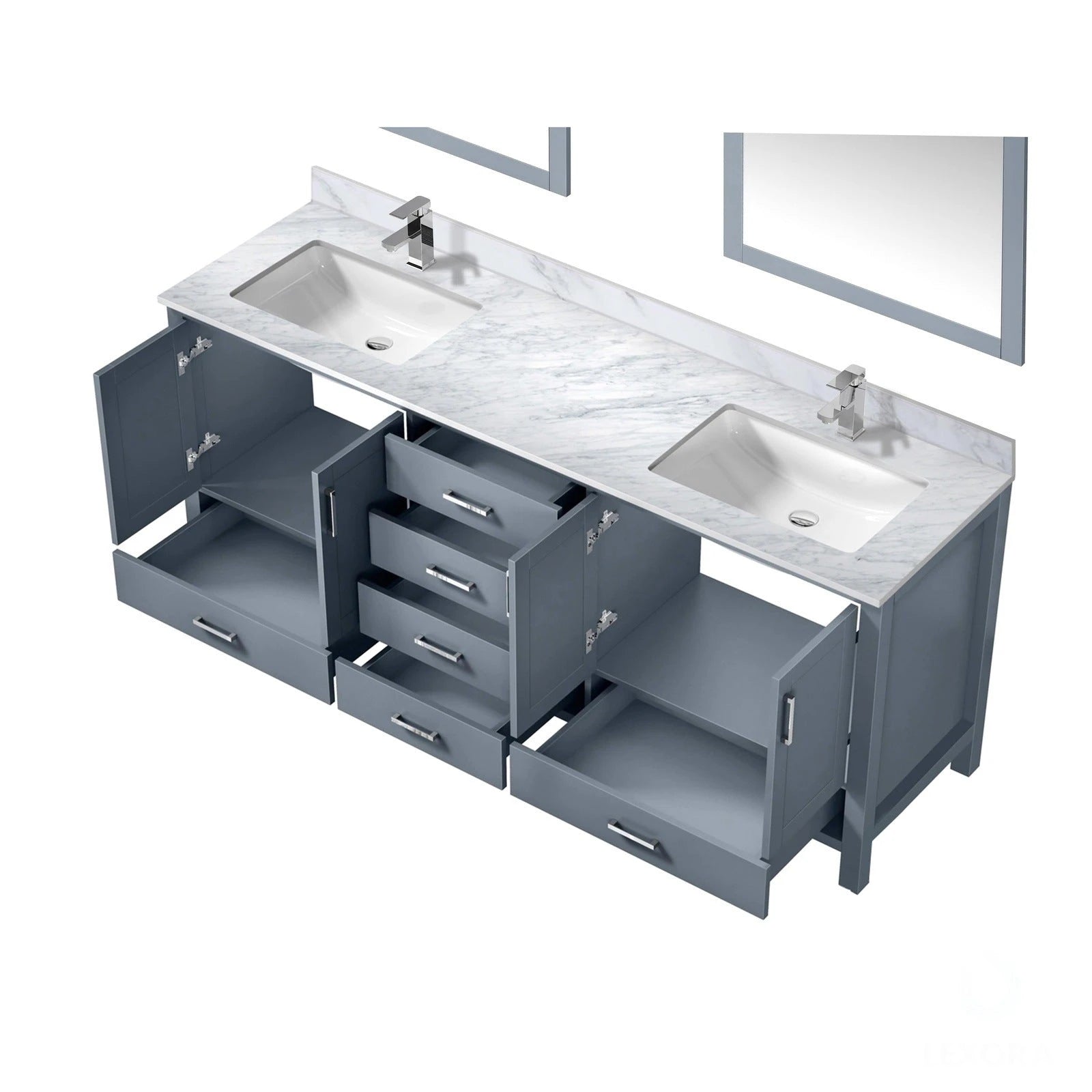 Jacques 80 x 22 Double Bath Vanity - Backyard Provider