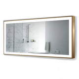 Krugg 60 X 30 Gold Soho LED Bathroom Mirror SOHO6030G - Backyard Provider