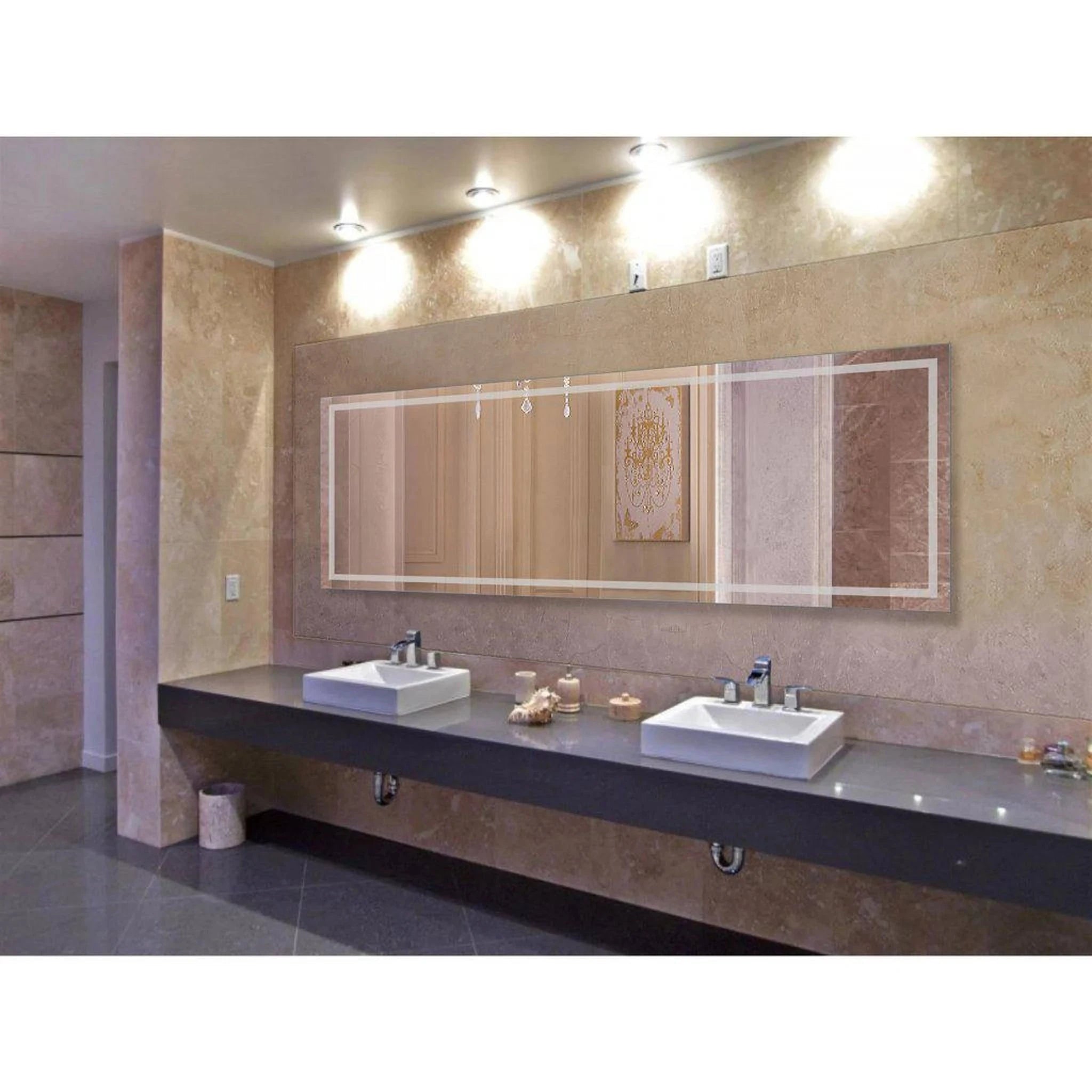 Krugg EXL 96 x 36 LED Lighted Bathroom Mirror EXL9636