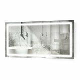 Krugg Icon 54 X 24 LED Bathroom Mirror with Dimmer & Defogger Lighted Vanity Mirror ICON5424 - Backyard Provider