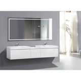 Krugg Icon 72 X 36 LED Bathroom Mirror with Dimmer & Defogger Large Lighted Vanity Mirror ICON7236 - Backyard Provider