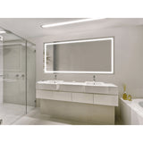 Krugg Icon 72 X 36 LED Bathroom Mirror with Dimmer & Defogger Large Lighted Vanity Mirror ICON7236 - Backyard Provider