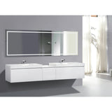 Krugg Icon 84 X 30 LED Bathroom Mirror with Dimmer & Defogger Large Lighted Vanity Mirror ICON8430 - Backyard Provider